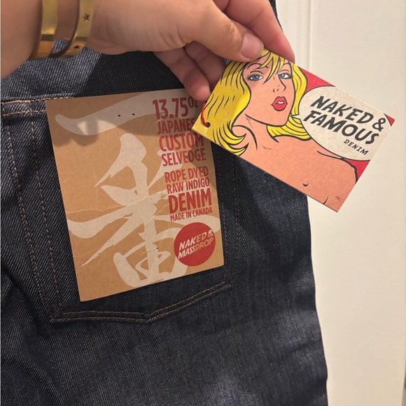 NWT Naked & Famous Denim True Guy Natural Indigo Selvedge - Picture 6 of 7